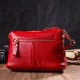 Женская яркая сумка через плечо из натуральной кожи 185982 Vintage Красная