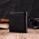 Женский оригинальный кошелек среднего размера из натуральной кожи ST Leather 186502 Черный