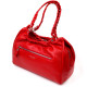 Яркая женская сумка с ручками KARYA 184602 кожаная Красный