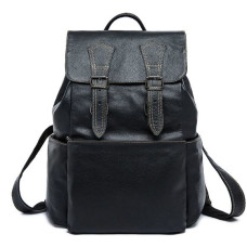 Рюкзак Vintage 182502 кожаный Черный