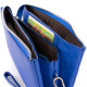 Вместительный клатч из двух частей женский ST Leather 183492 Синий
