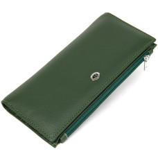Красивый женский кожаный кошелек ST Leather 183922 Зеленый