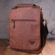Вместительная мужская сумка из текстиля 185212 Vintage Коричневая
