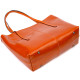 Стильная сумка шоппер из натуральной кожи 185942 Vintage Рыжая
