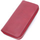 Вместительное портмоне из натуральной кожи GRANDE PELLE 186022 Бордовый