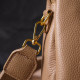 Женская модная сумка на три отделения из натуральной кожи 185952 Vintage Бежевая