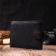 Горизонтальный мужской бумажник из натуральной кожи Vintage sale_15019 Черный