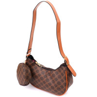 Женская сумка в форме полумесяца из экокожи Vintage sale_15145 Коричневый