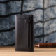 Женский вертикальный кошелек из натуральной кожи ST Leather 23084 Черный