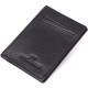 Чоловічий гаманець для карток із натуральної шкіри ST Leather 23091 Чорний