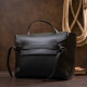 Сумка с клапаном из кожзаменителя Vintage sale_14949 Черная