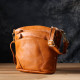 Невелика жіноча сумка з натуральної шкіри sale_15124 Vintage Рудий