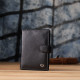 Вместительная обложка на документы унисекс из натуральной кожи ST Leather 23116 Черный