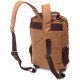 Удобный текстильный рюкзак с уплотненной спинкой и отделением для планшета Vintage 186152 Коричневый