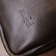 Модная сумка планшет с накладным карманом на молнии в гладкой коже 183342 SHVIGEL, Коричневая