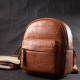 Небольшой стильный рюкзак из натуральной кожи Vintage 186403 Коричневый