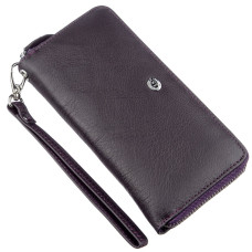 Оригинальный женский клатч ST Leather 182403 Фиолетовый