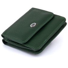 Маленький кошелек на кнопке женский ST Leather 183473 Зеленый