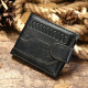 Чоловічий гаманець з тисненням 183303 Vintage Чорний