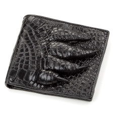 Кошелек мужской CROCODILE LEATHER 181353 натуральная кожа крокодила Черный (181353)