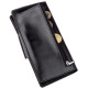 Бумажник мужской вертикальный из кожи алькор на кнопках SHVIGEL 183013 Черный