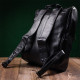 Вместительный рюкзак из натуральной кожи Vintage 186013 Черный