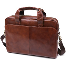 Кожаная мужская сумка для ноутбука Vintage 184273 Коричневый