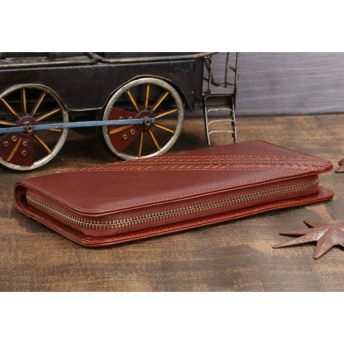 Чоловічий клатч Vintage 180483 шкіряний Коричневий