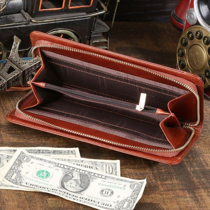 Чоловічий клатч Vintage 180483 шкіряний Коричневий