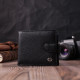 Бумажник мужской ST Leather 186543 натуральная кожа черный