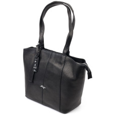 Классическая женская сумка KARYA 184593 кожаная Черный