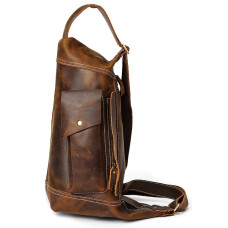 Мужская винтажная сумка через плечо Vintage 182443 Коричневая