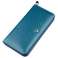 Жіночий клатч-візитниця ST Leather 182333 Голубий