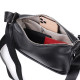 Женская сумка с округленными краями из натуральной кожи Vintage 186223 Черная