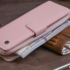 Вертикальный вместительный кошелек из кожи женский ST Leather 183543 Розовый