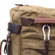 Вместительный рюкзак-трансформер в стиле милитари из плотного текстиля Vintage 186143 Оливковый