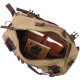 Вместительный рюкзак-трансформер в стиле милитари из плотного текстиля Vintage 186143 Оливковый