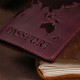 Обложка на паспорт Shvigel 182613 кожаная матовая Сливовая