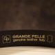 Надежный кожаный итальянский ремень GRANDE PELLE 180533 Коричневый