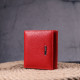 Женский небольшой кошелек с монетницей из натуральной кожи KARYA 185163 Красный
