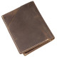Бумажник матовый Vintage 183133 Темно-коричневый