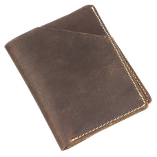 Бумажник матовый Vintage 183133 Темно-коричневый