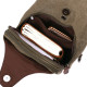 Функциональная мужская сумка через плечо Vintage 184453 Зеленый