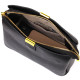 Женская красивая сумка на три отделения из натуральной кожи 185953 Vintage Черная