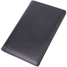 Мужское портмоне без застежки из натуральной кожи Vintage sale_15036 Черный
