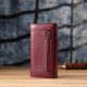 Практичный вертикальный кошелек из натуральной кожи ST Leather 23085 Бордовый