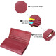 Практичный вертикальный кошелек из натуральной кожи ST Leather 23085 Бордовый