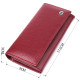Практичный вертикальный кошелек из натуральной кожи ST Leather 23085 Бордовый