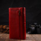 Яркий женский кошелек с большим количеством отделений из натуральной кожи Tony Bellucci 185803 Красный