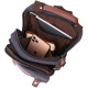 Практичный текстильный рюкзак с уплотненной спинкой и отделением для планшета Vintage 186153 Черный